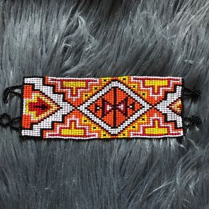 NEW! Navajo tribal glass bead bracelet